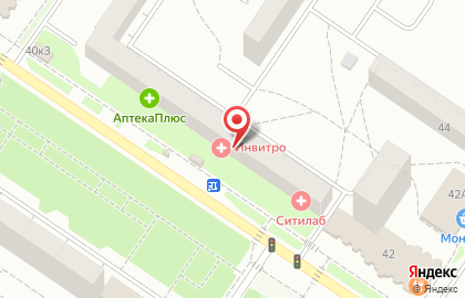 Медицинская компания Инвитро на улице Академика Бардина на карте