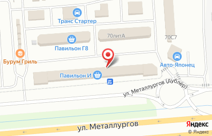 Магазин Крепеж сити на улице Металлургов на карте