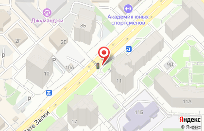 Автостоянка на ул. Мате Залки, 11/1 на карте