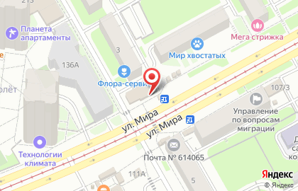 Евросеть на улице Мира на карте