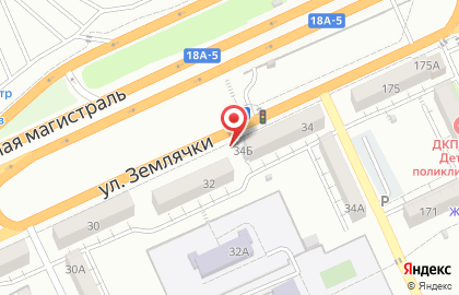Продовольственный магазин в Дзержинском районе на карте