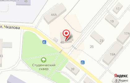 Киоск по продаже фруктов и овощей на улице Чкалова на карте