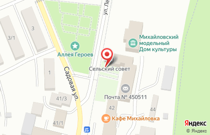Михайловский сельский совет на карте