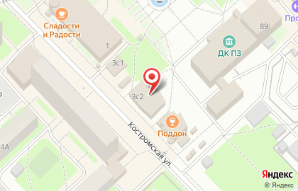 Магнит на улице Ленинградской на карте
