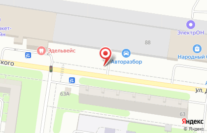 Служба эвакуации автомобилей в Автозаводском районе на карте