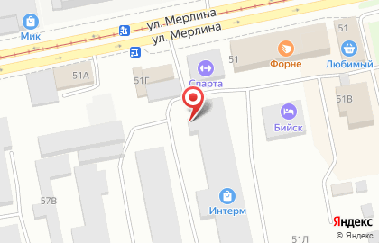 Торгово-производственная компания АМК на улице Петра Мерлина на карте