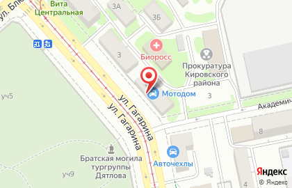 Салон Мир дверей в Кировском районе на карте