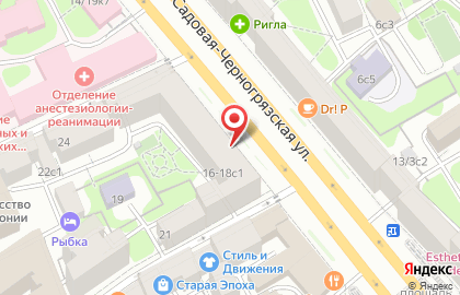 Туристическая компания SaleTur на Садовой-Черногрязской улице на карте