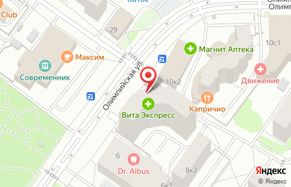 Ирина на Олимпийской улице на карте