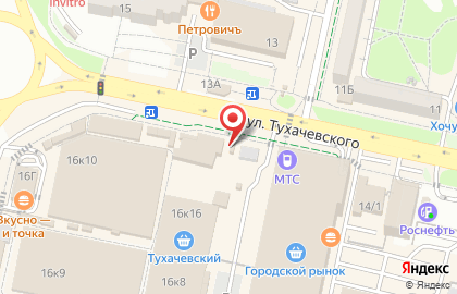 Микрофинансовая компания Рос Займ на улице Тухачевского на карте