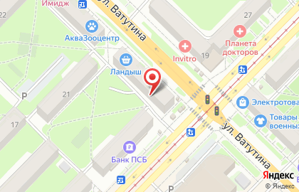 Зебра, аквазооцентр на карте