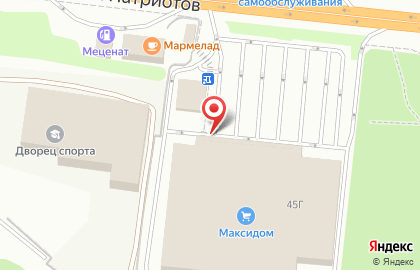 Гипермаркет товаров для дома и ремонта Castorama на проспекте Патриотов на карте