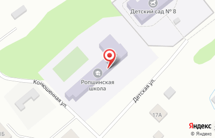 Ропшинская средняя общеобразовательная школа на карте