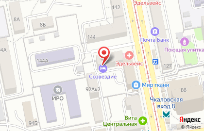 Отель Созвездие в Ленинском районе на карте