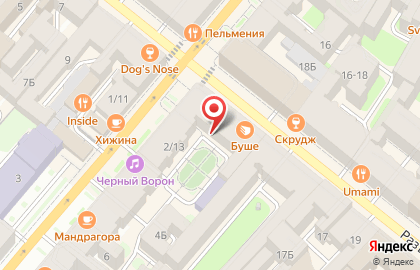 Сеть пекарен-кондитерских Буше на Разъезжей улице на карте