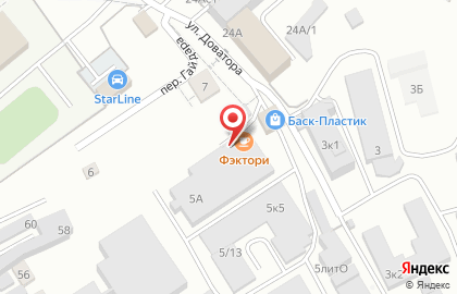 Завод стеллажных систем Нордика на улице Доватора на карте