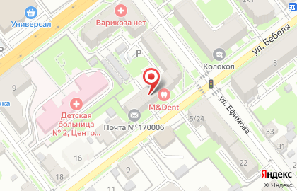 Почта Банк в Твери на карте