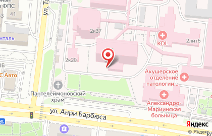 Больница Александро-Мариинская областная клиническая больница на улице Татищева на карте