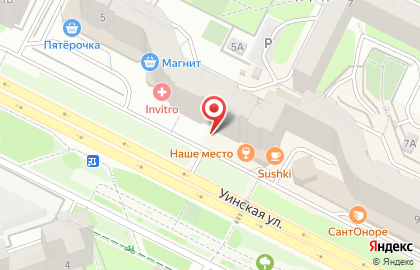 Киоск по продаже фруктов и овощей в Мотовилихинском районе на карте