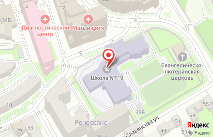 Школа №19 в Нижнем Новгороде на карте