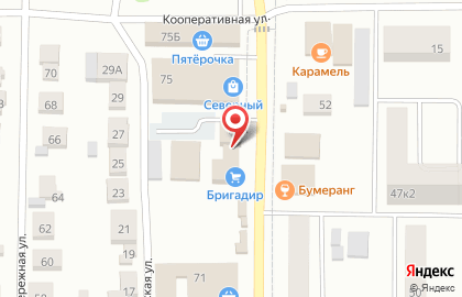Магазин у дома Бристоль на Октябрьской улице на карте