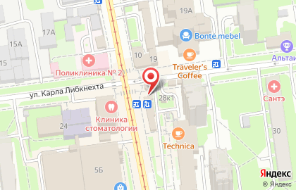 Магазин по продаже сыра Сырный дворик на улице Карла Либкнехта на карте