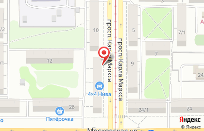 Магазин автозапчастей Вираж на улице Карла Маркса на карте