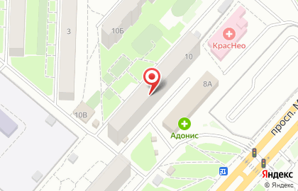 Магазин одежды и обуви в Красноярске на карте
