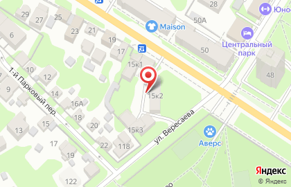 Изба на Первомайской улице на карте