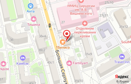Центр стоматологии на Серпуховской на карте