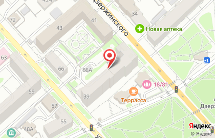 СВИФ на улице Дзержинского на карте