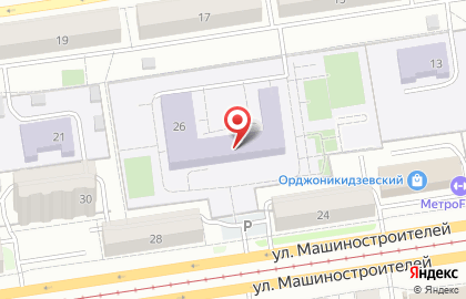 Детская футбольная школа Чемпионика на улице Машиностроителей на карте