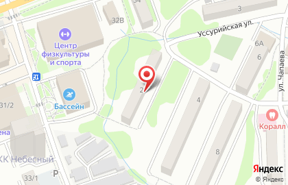 Новый на Уссурийской улице на карте