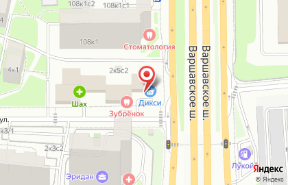 Супермаркет Дикси в Москве на карте