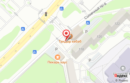 Продуктовый магазин в Тюмени на карте