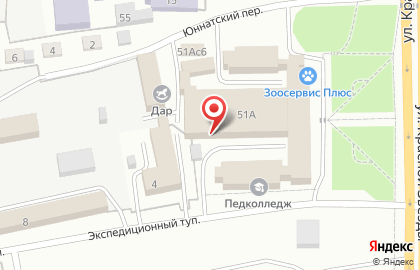 СТО Автодок на улице Красной Звезды на карте