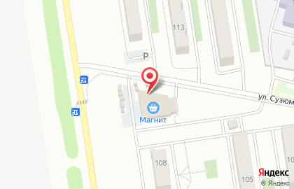 Супермаркет Магнит в Октябрьском районе на карте
