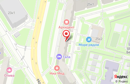 Архидент в Люблино на карте