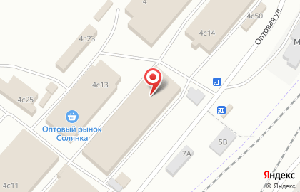 Супермаркет Погребок на Оптовой улице на карте