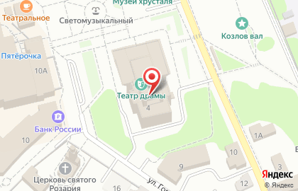 Союз театральных деятелей РФ на Дворянской улице на карте