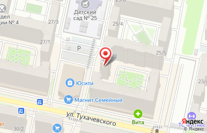 Лохматая Ворона на улице Тухачевского на карте
