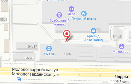 Магазин 169.ru на Молодогвардейской улице на карте