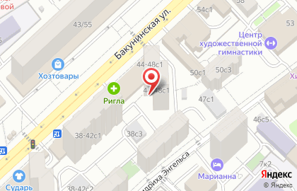 ООО Родной на Бакунинской улице на карте