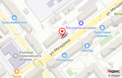 Служба заказа товаров аптечного ассортимента Аптека.ру на улице Мичурина, 120 на карте