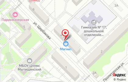 Супермаркет Магнит в Москве на карте