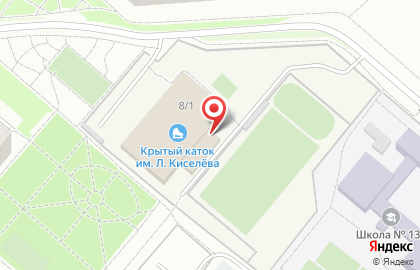Ледовая арена им. Леонида Киселева на карте