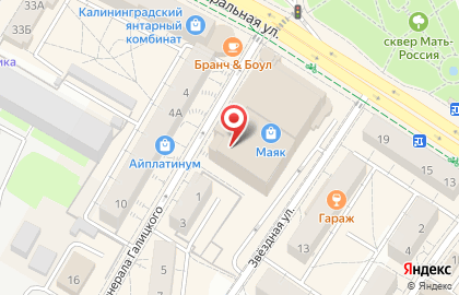 Ателье в Калининграде на карте