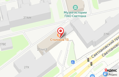 ОАО БАЛТИНВЕСТБАНК на Светлановском проспекте на карте