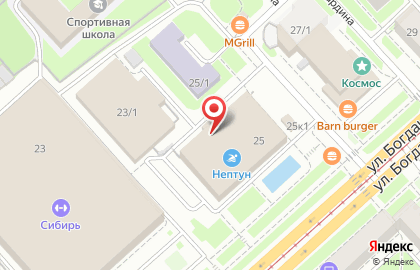 Магазин спортивных товаров для плавания и гимнастики на улице Богдана Хмельницкого на карте