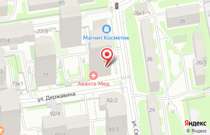Новосибирский Билингвистический Монтессори Центр на улице Державина на карте